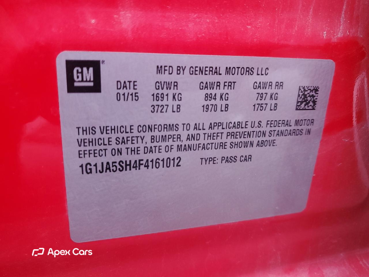 Chevrolet Sonic 2015