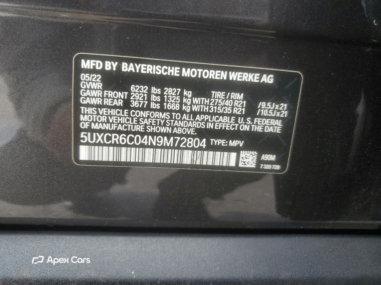 BMW X5 2022