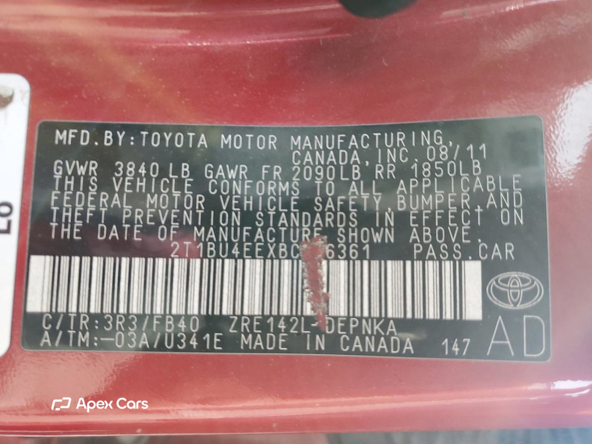 Toyota Corolla 2011
