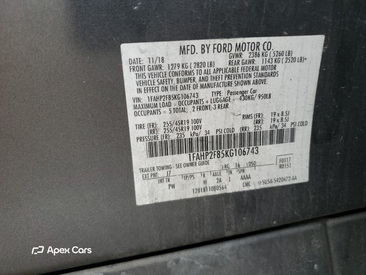 Ford Taurus 2019