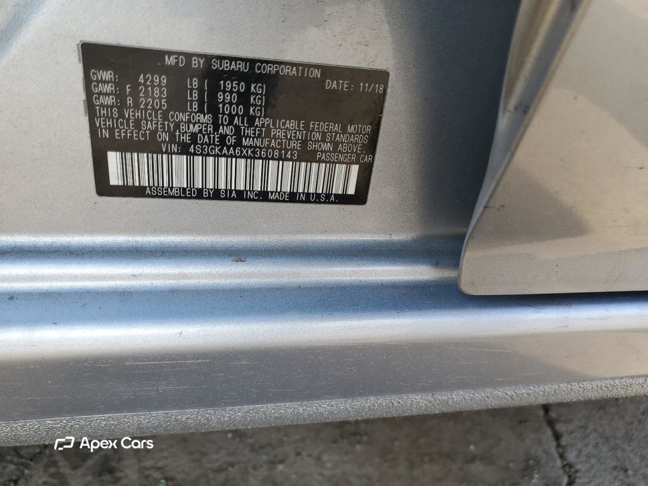 Subaru Impreza 2019