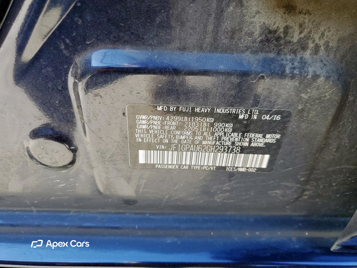 Subaru Impreza 2016
