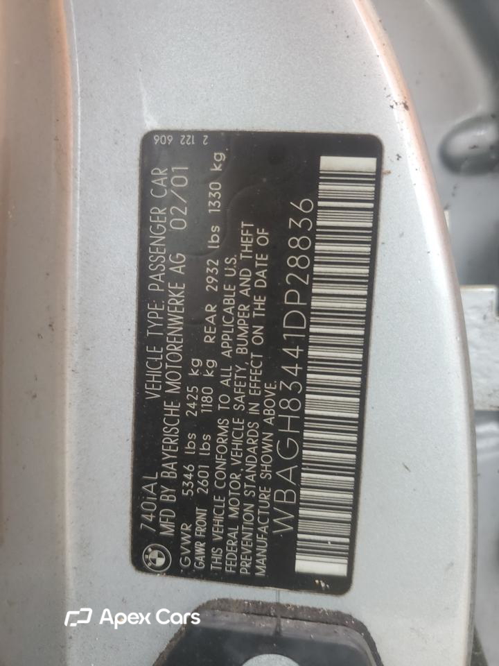 BMW Series 7 2001