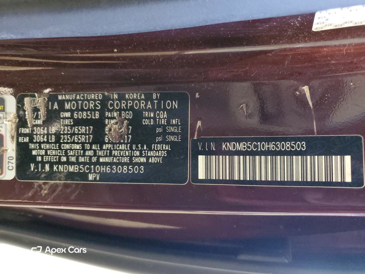 Kia Sedona 2017