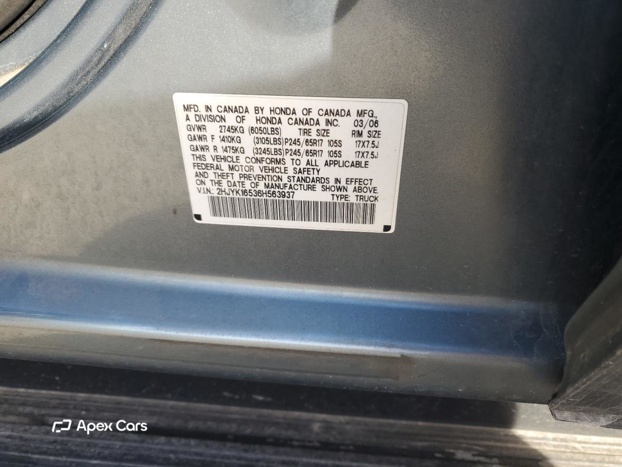 Honda Ridgeline 2006
