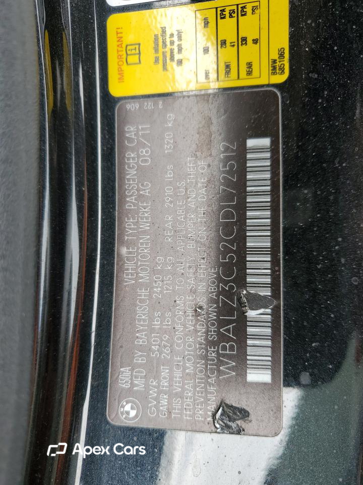 BMW Series 6 2012