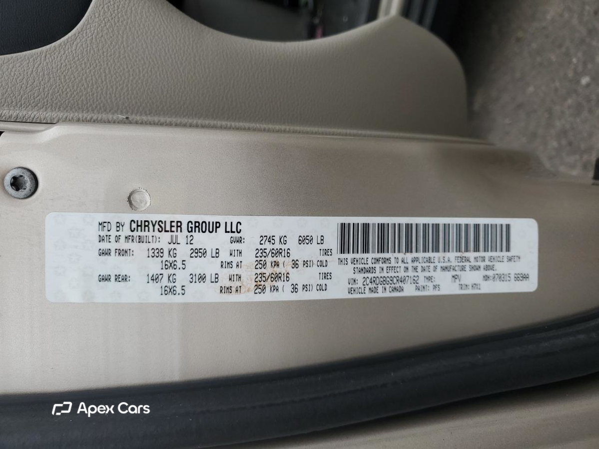 Dodge Caravan 2012