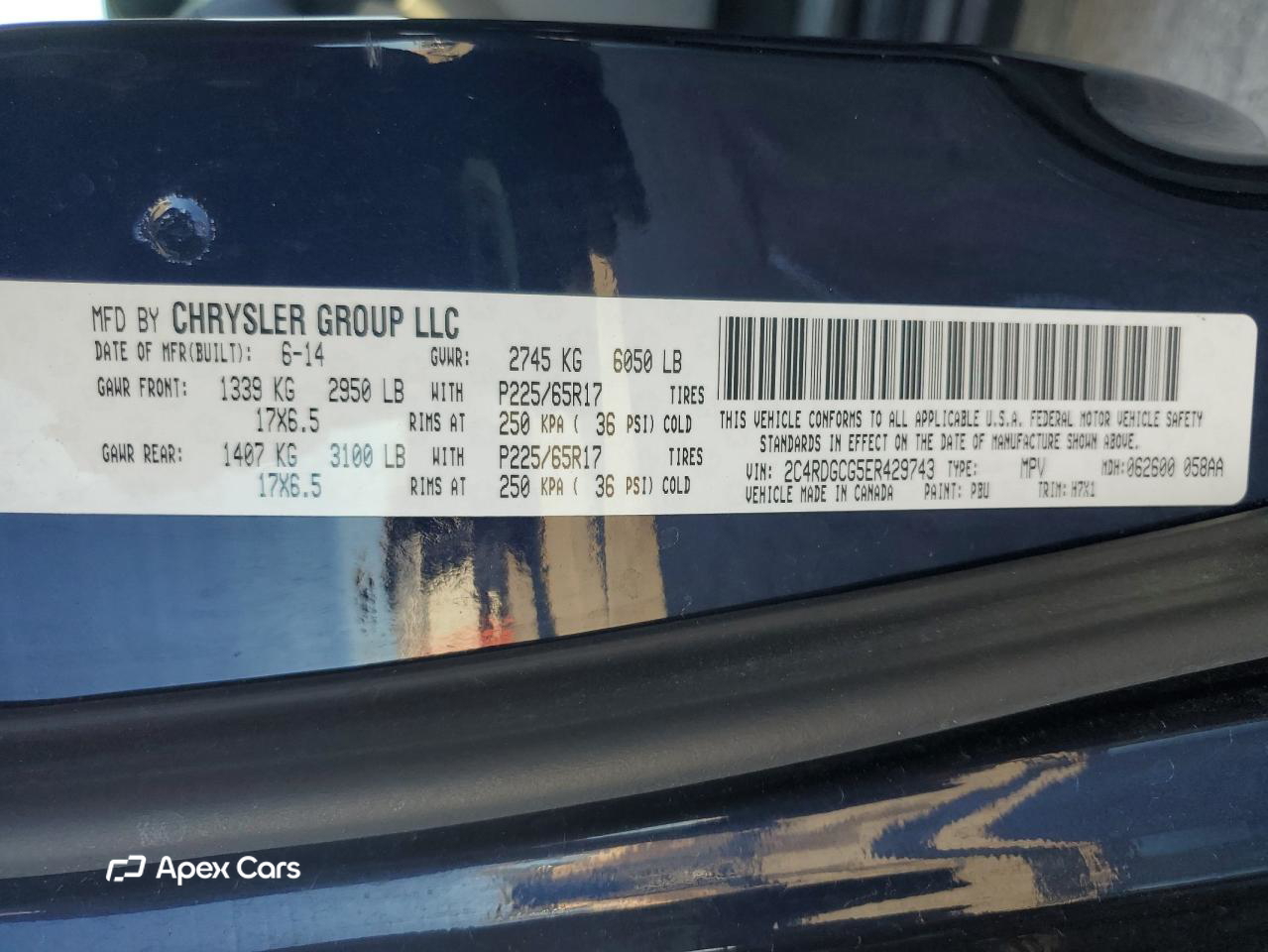 Dodge Caravan 2014