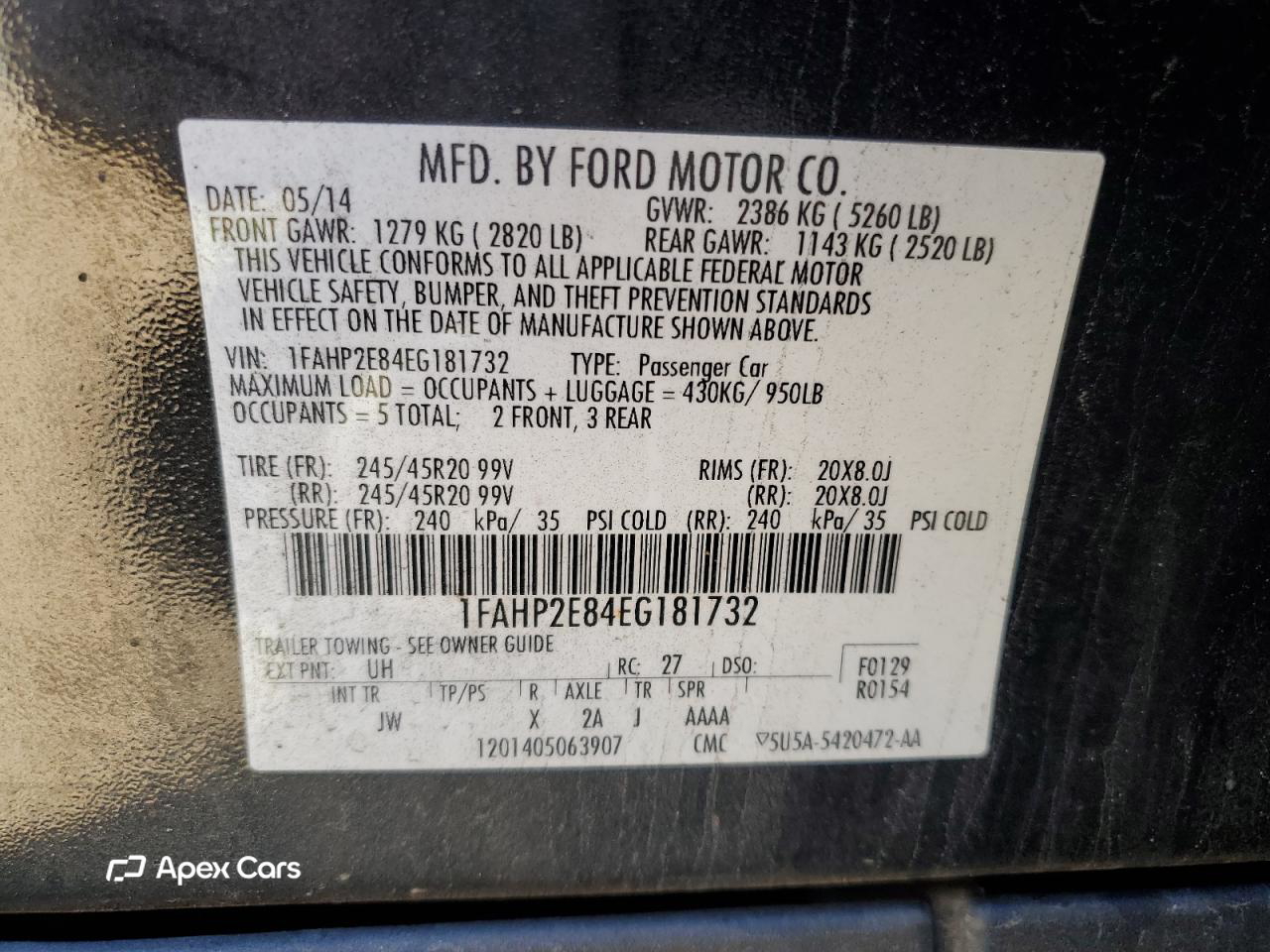 Ford Taurus 2014