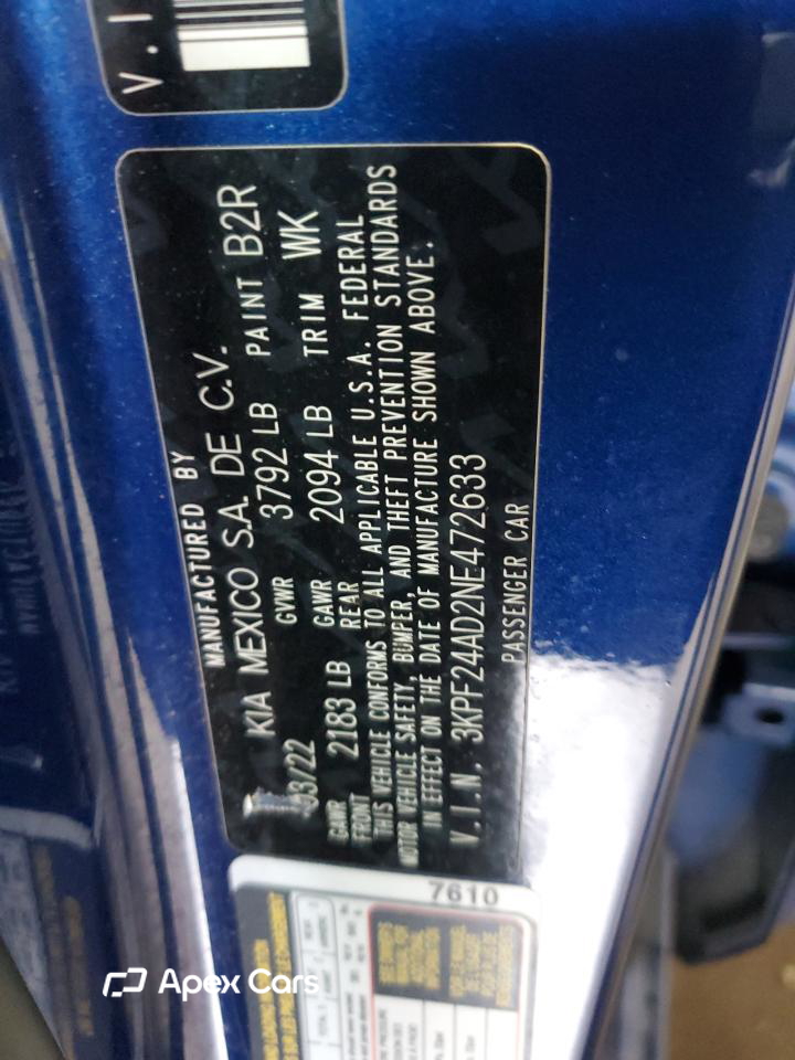 Kia Forte 2022