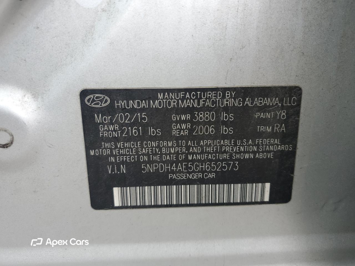 Hyundai Elantra 2016