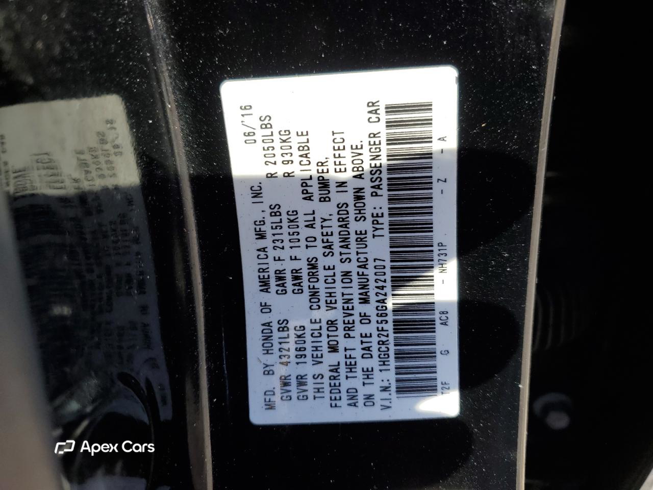 Honda Accord 2016
