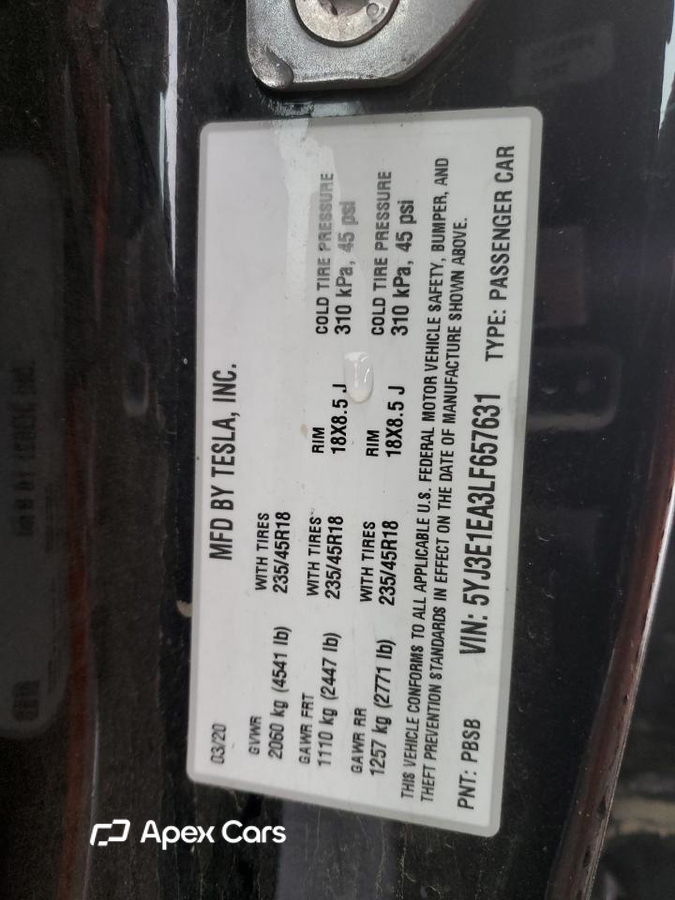 Tesla Model 3 2020