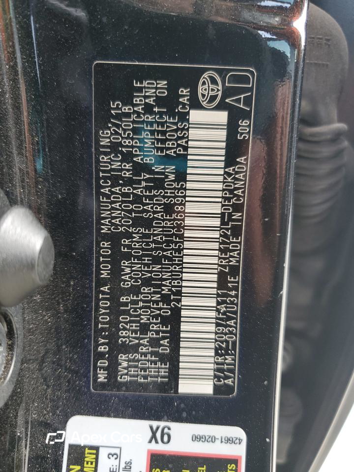 Toyota Corolla 2015