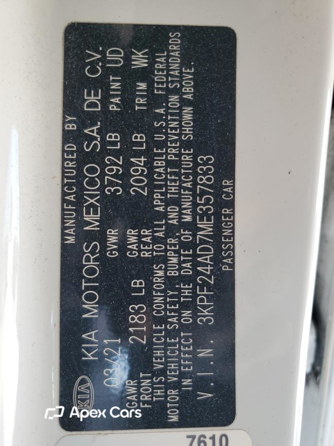 Kia Forte 2021