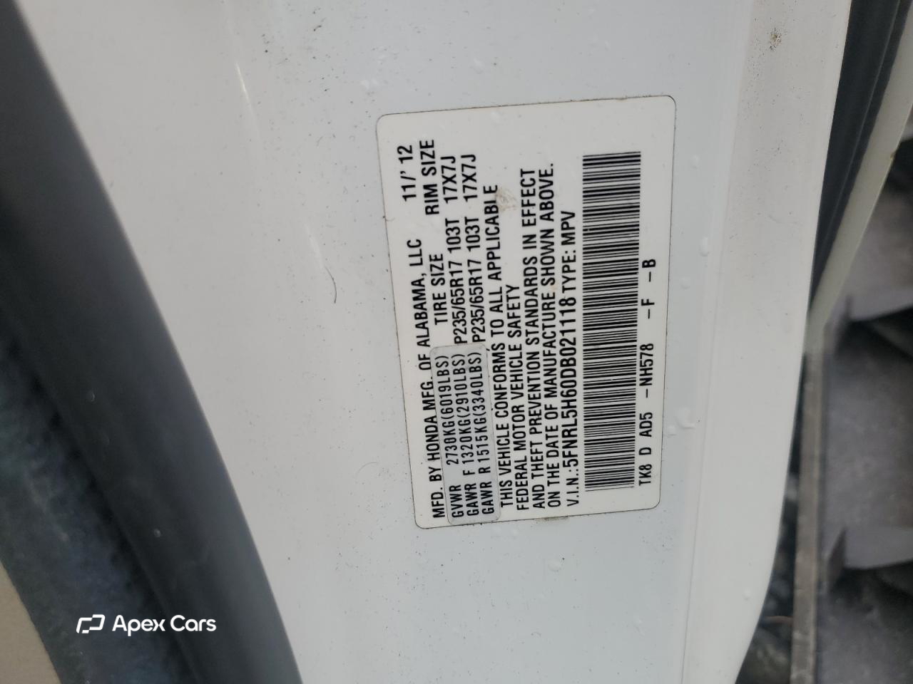 Honda Odyssey 2013