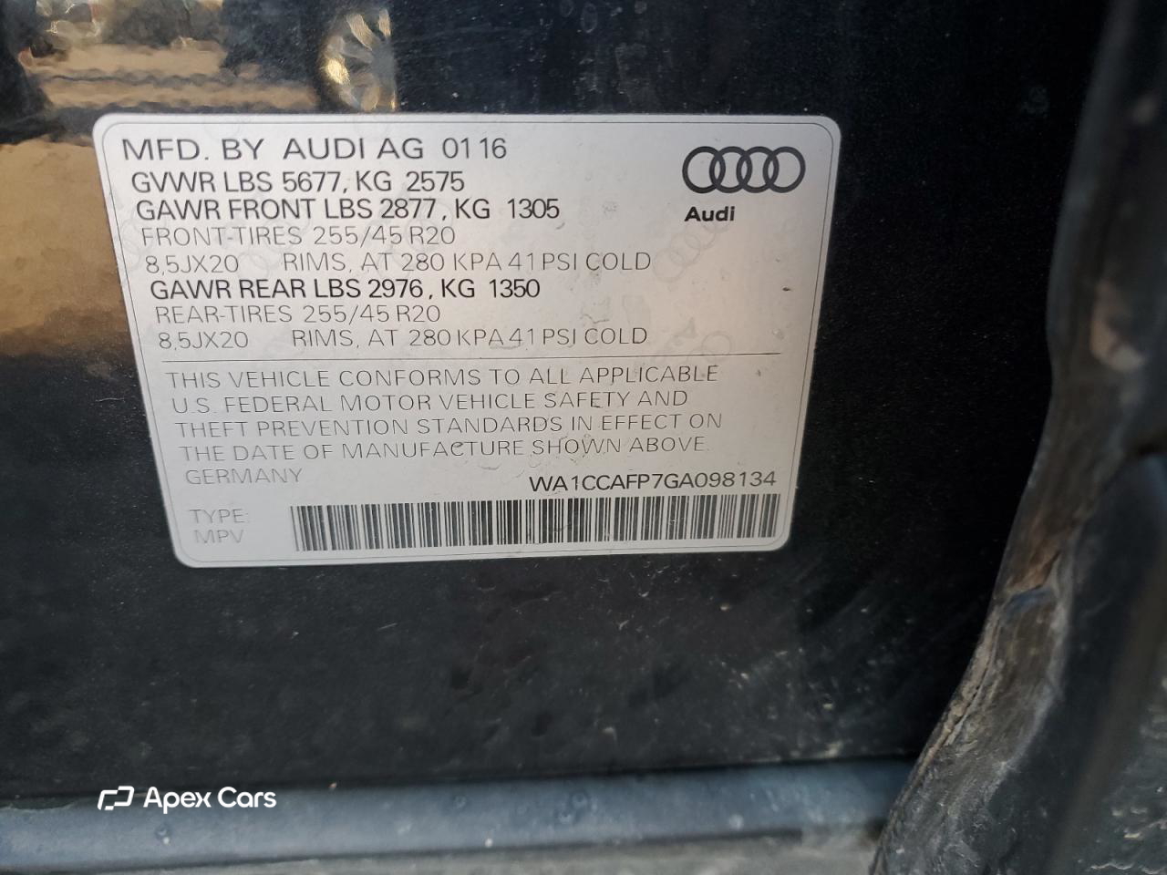 Audi SQ5 2016