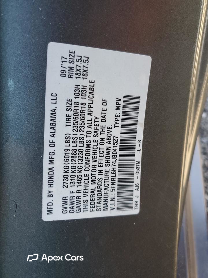 Honda Odyssey 2018