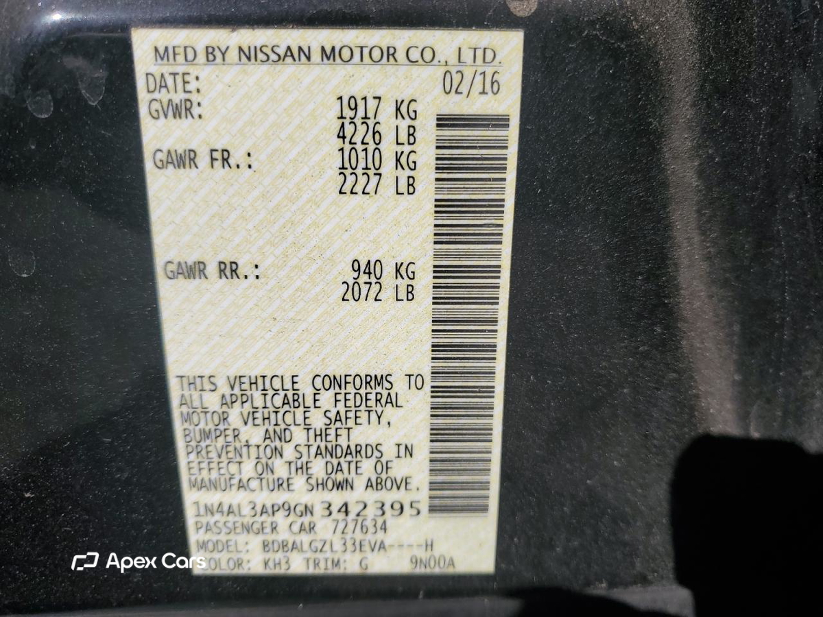Nissan Altima 2016