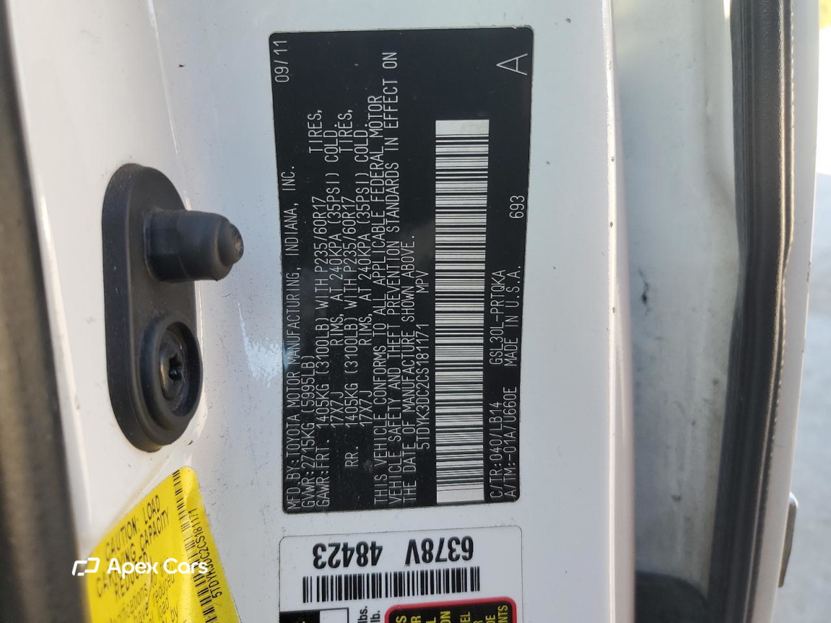 Toyota Sienna 2012