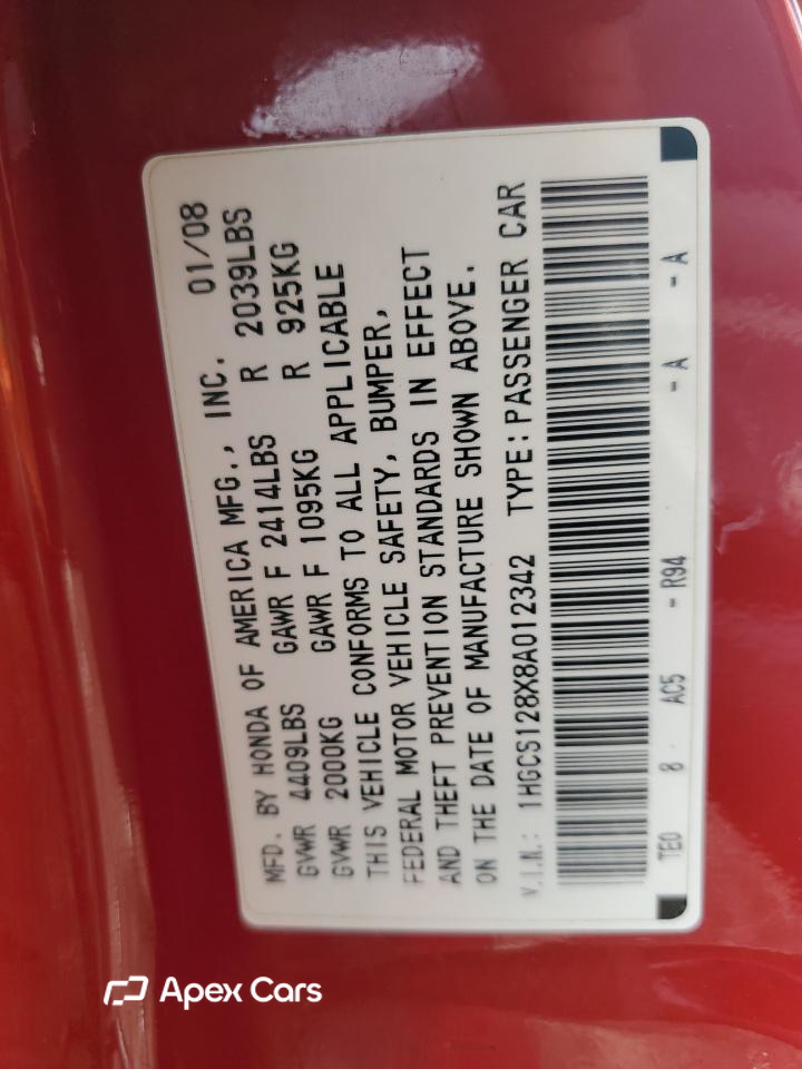 Honda Accord 2008