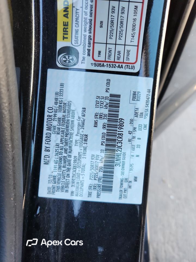 Lincoln MKZ 2012