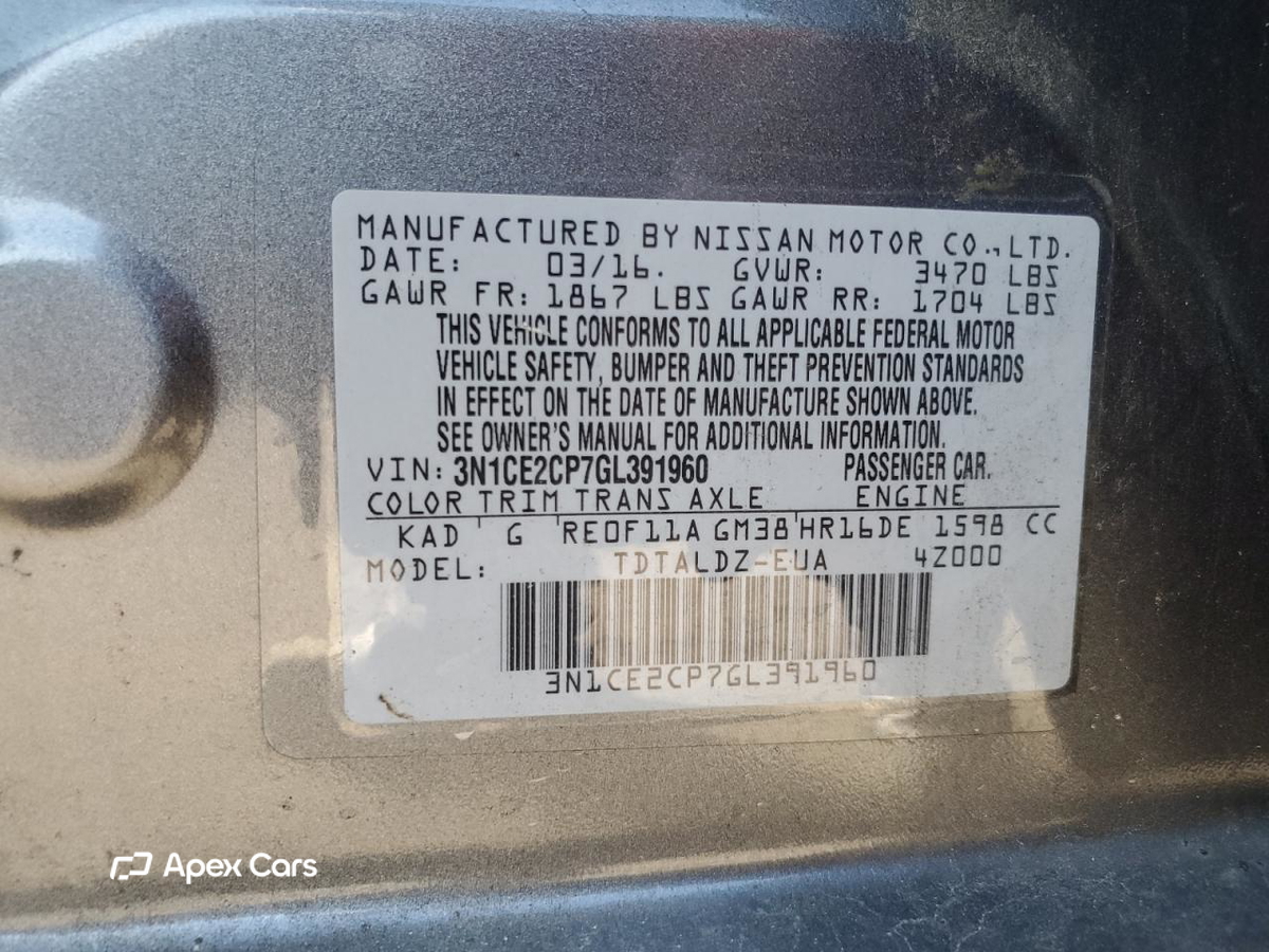Nissan Versa 2016
