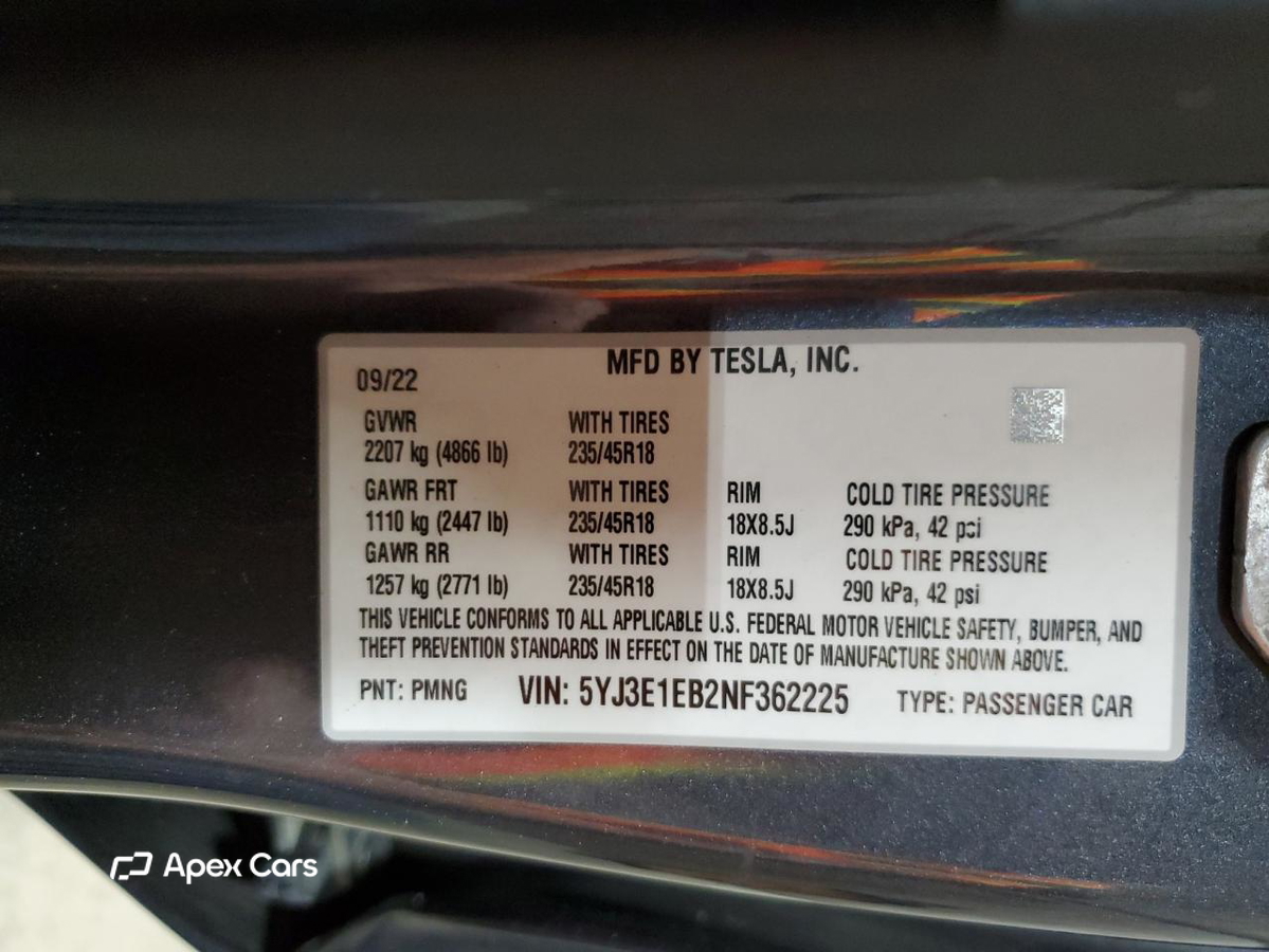 Tesla Model 3 2022