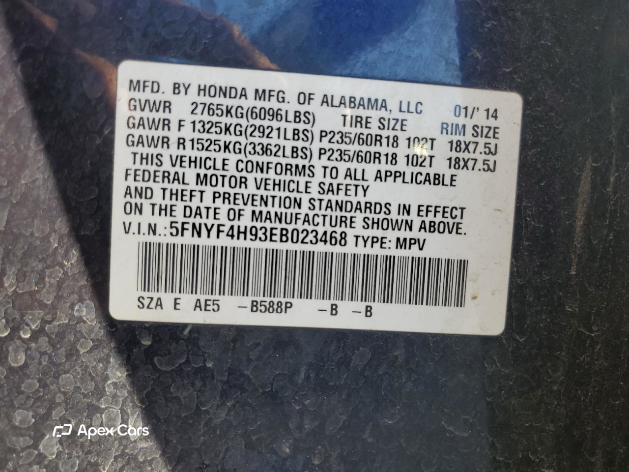 Honda Pilot 2014