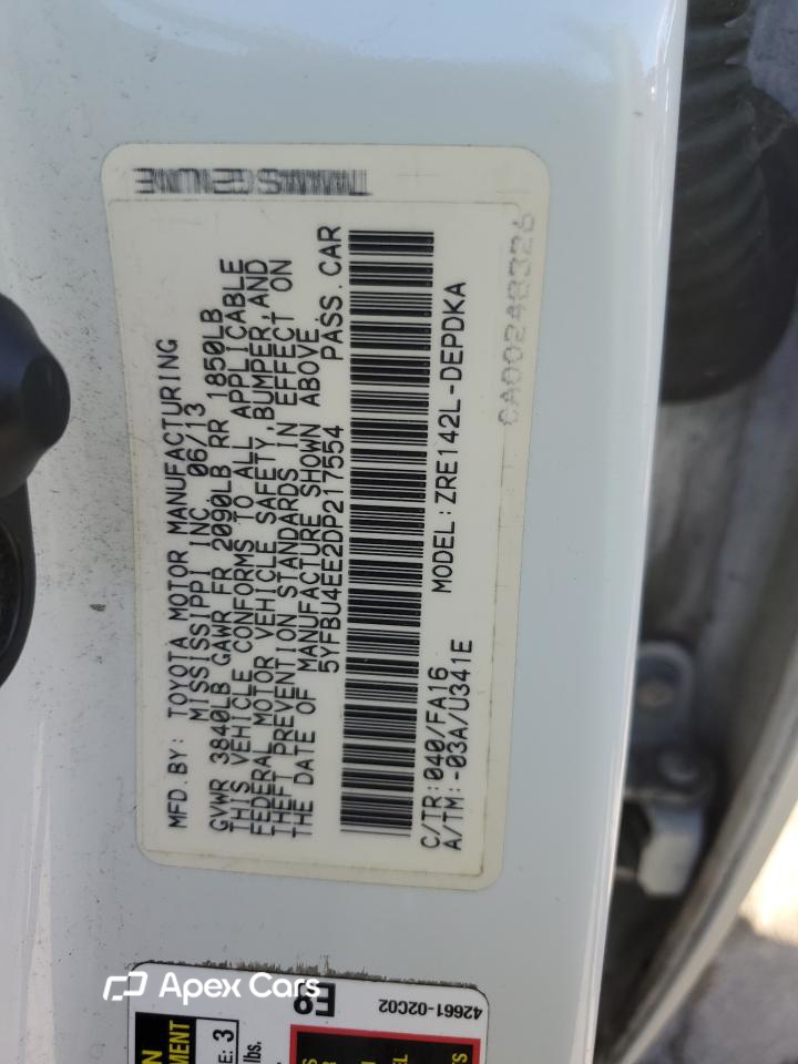 Toyota Corolla 2013