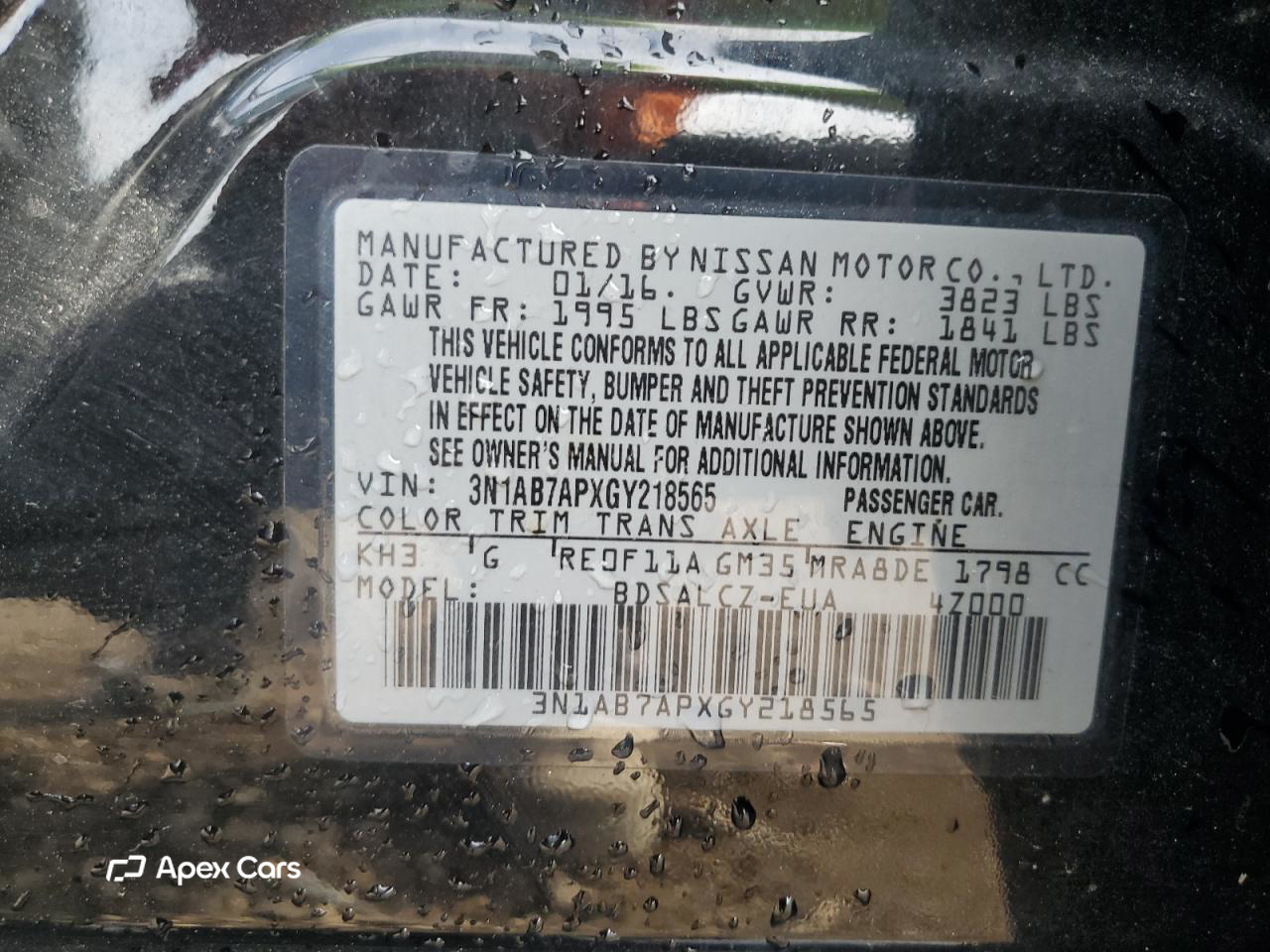 Nissan Sentra 2016