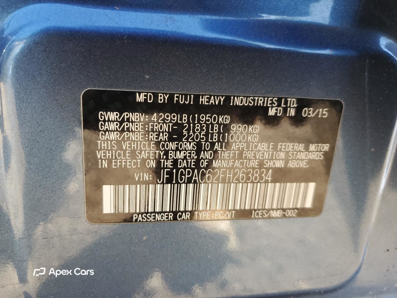 Subaru Impreza 2015