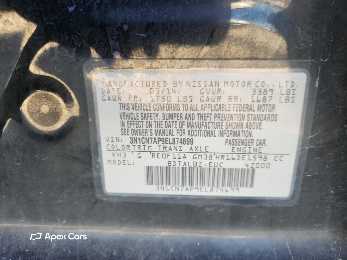 Nissan Versa 2014