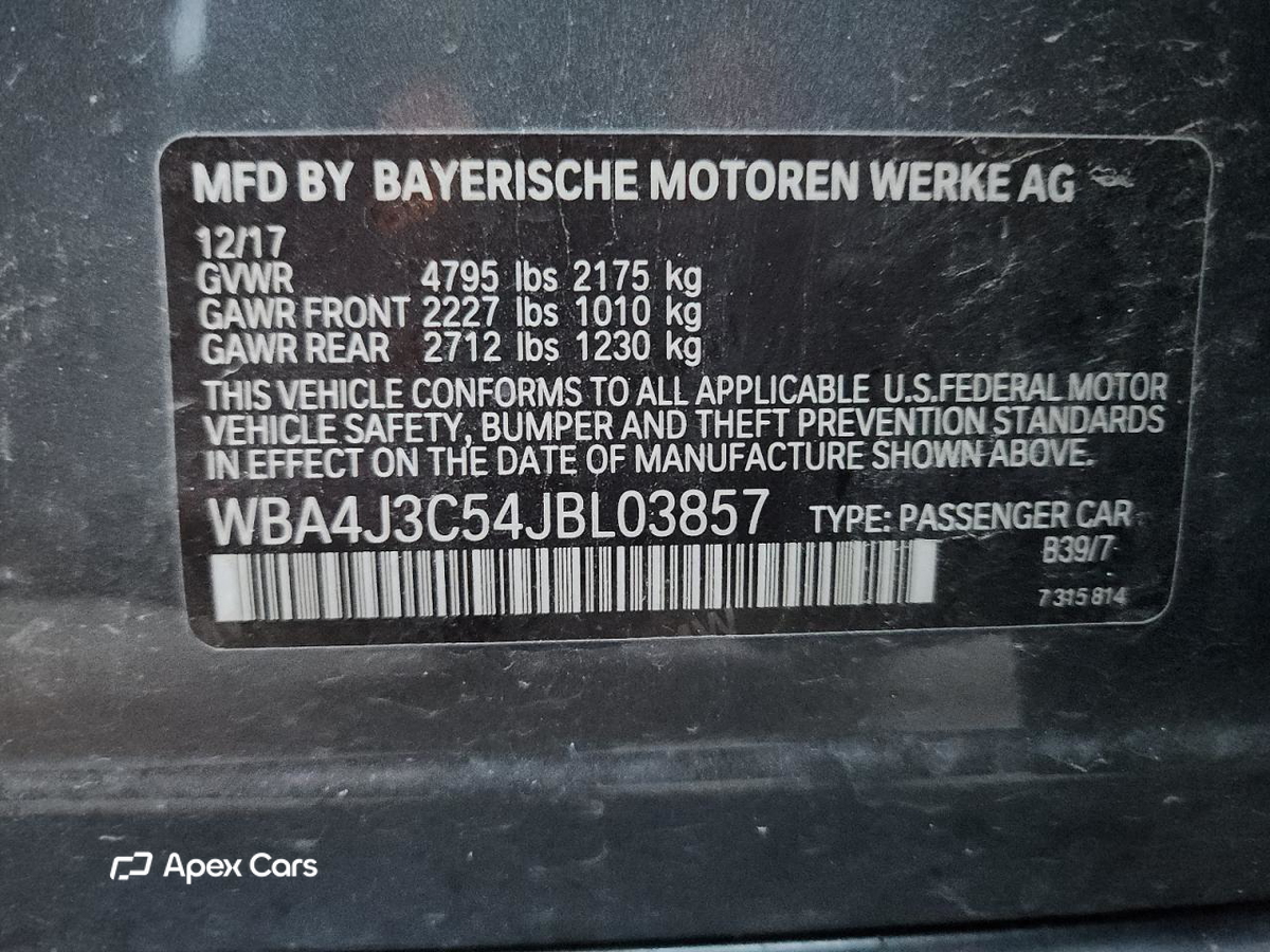 BMW Series 4 2018