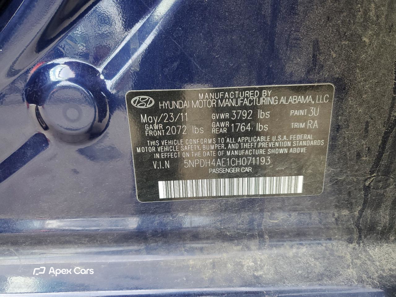 Hyundai Elantra 2012