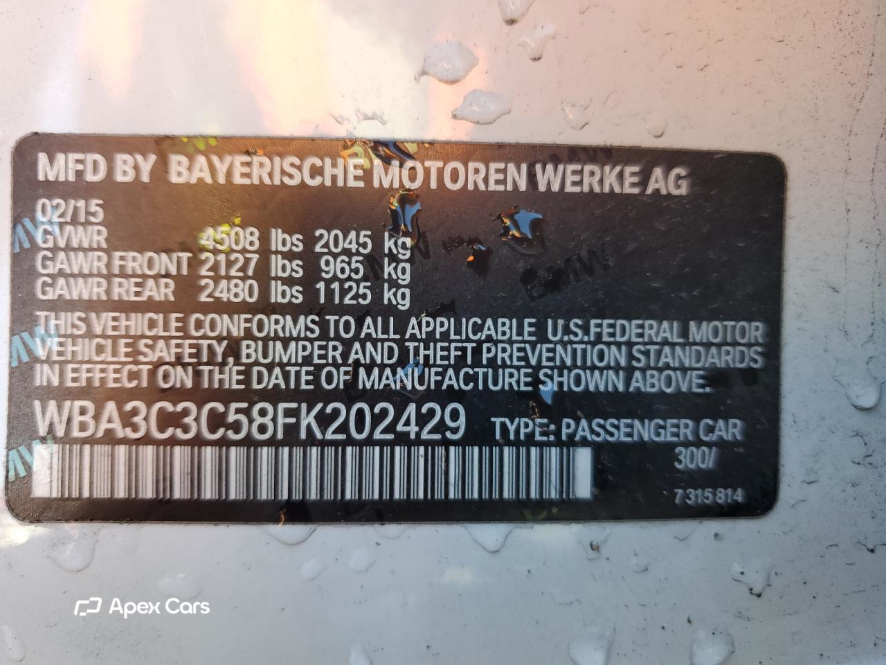 BMW Series 3 2015