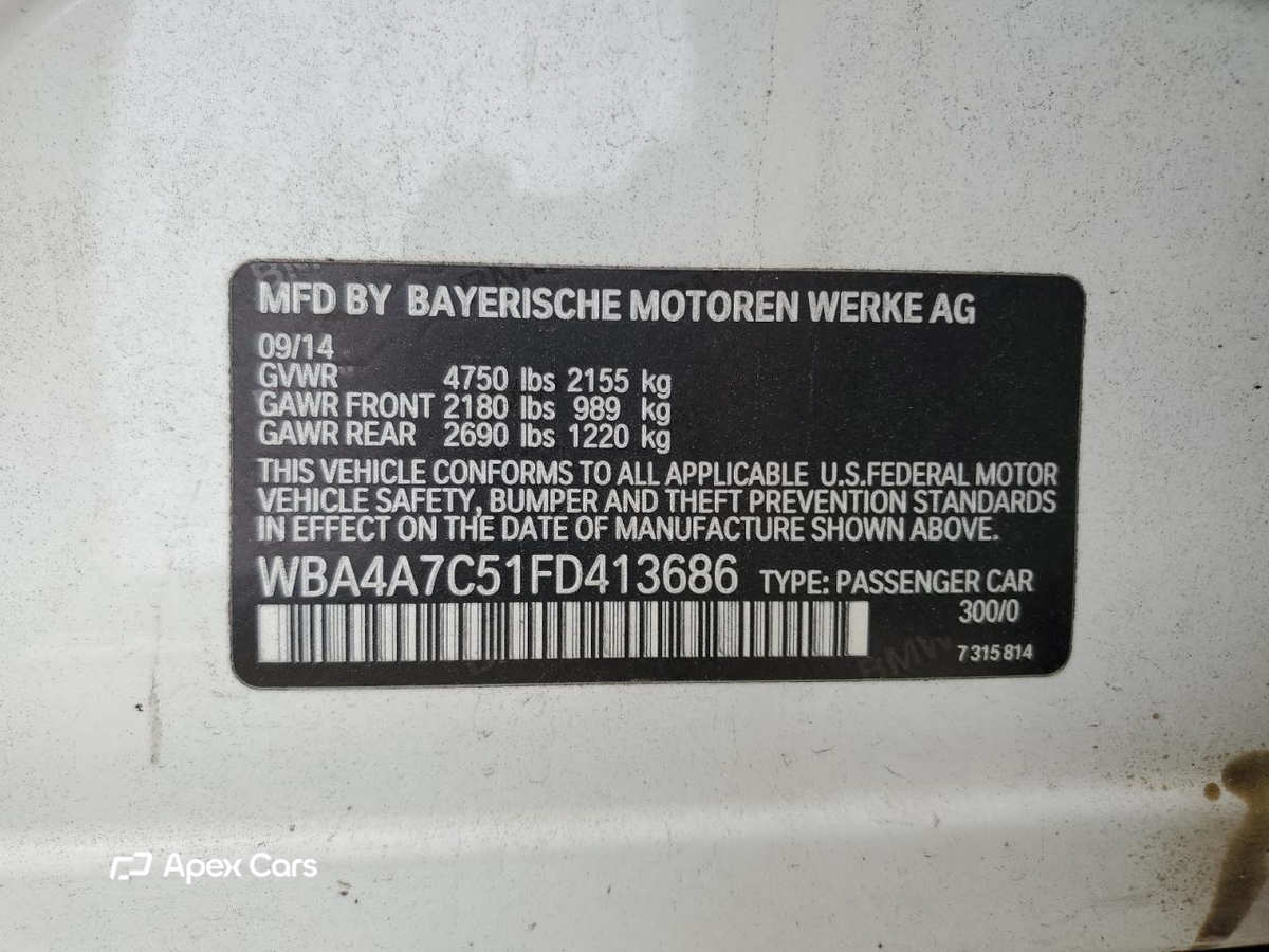 BMW Series 4 2015