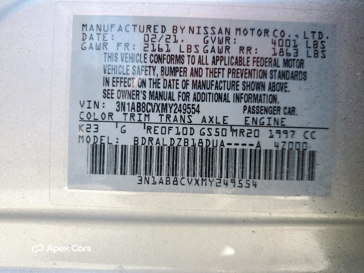 Nissan Sentra 2021