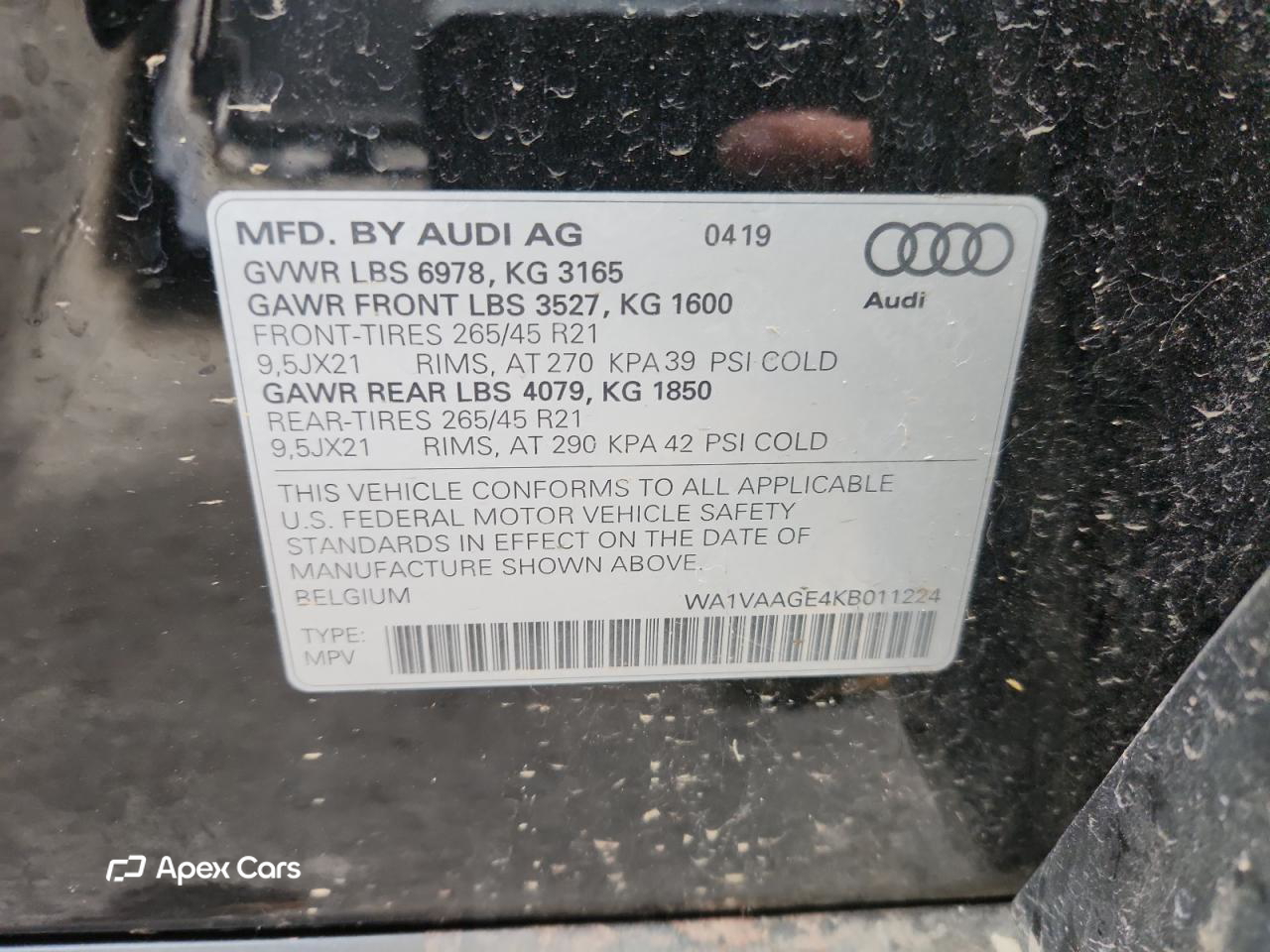 Audi e-tron 2019