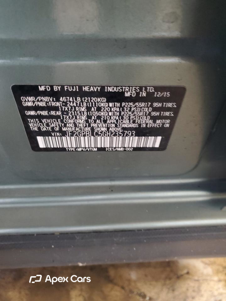 Subaru XV 2016