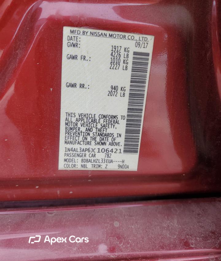 Nissan Altima 2018