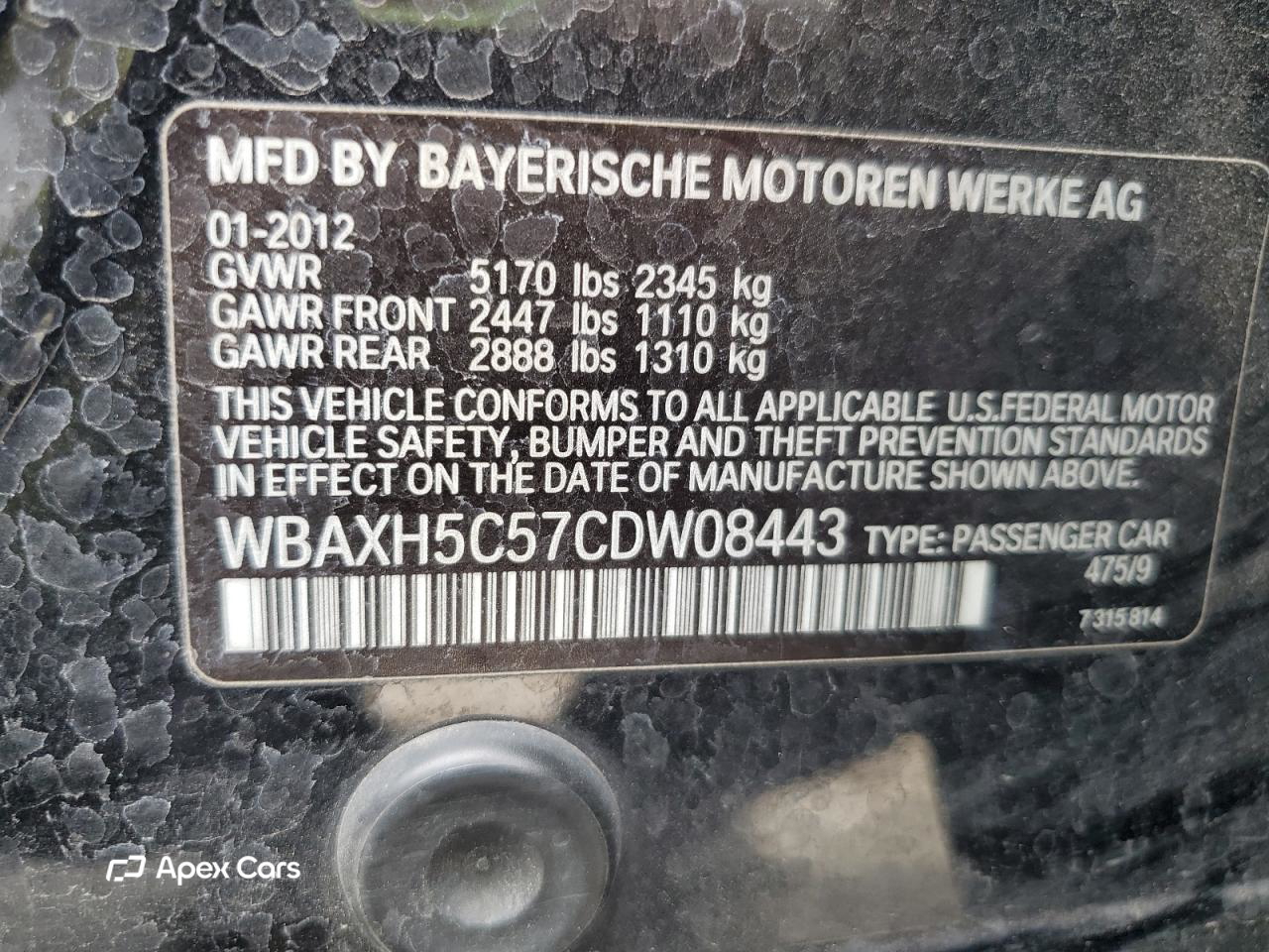 BMW Series 5 2012