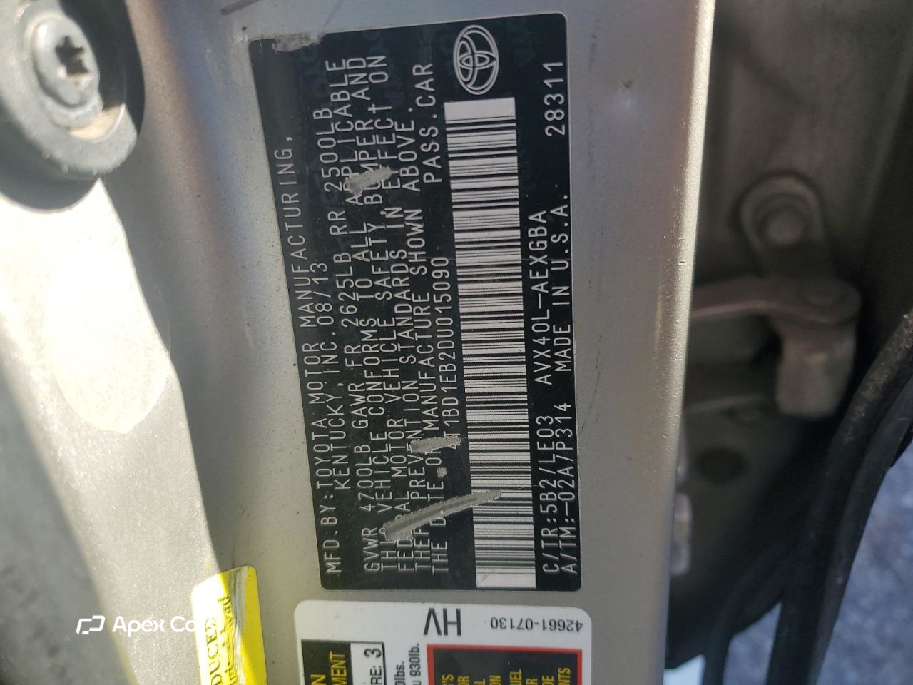 Toyota Avalon 2013