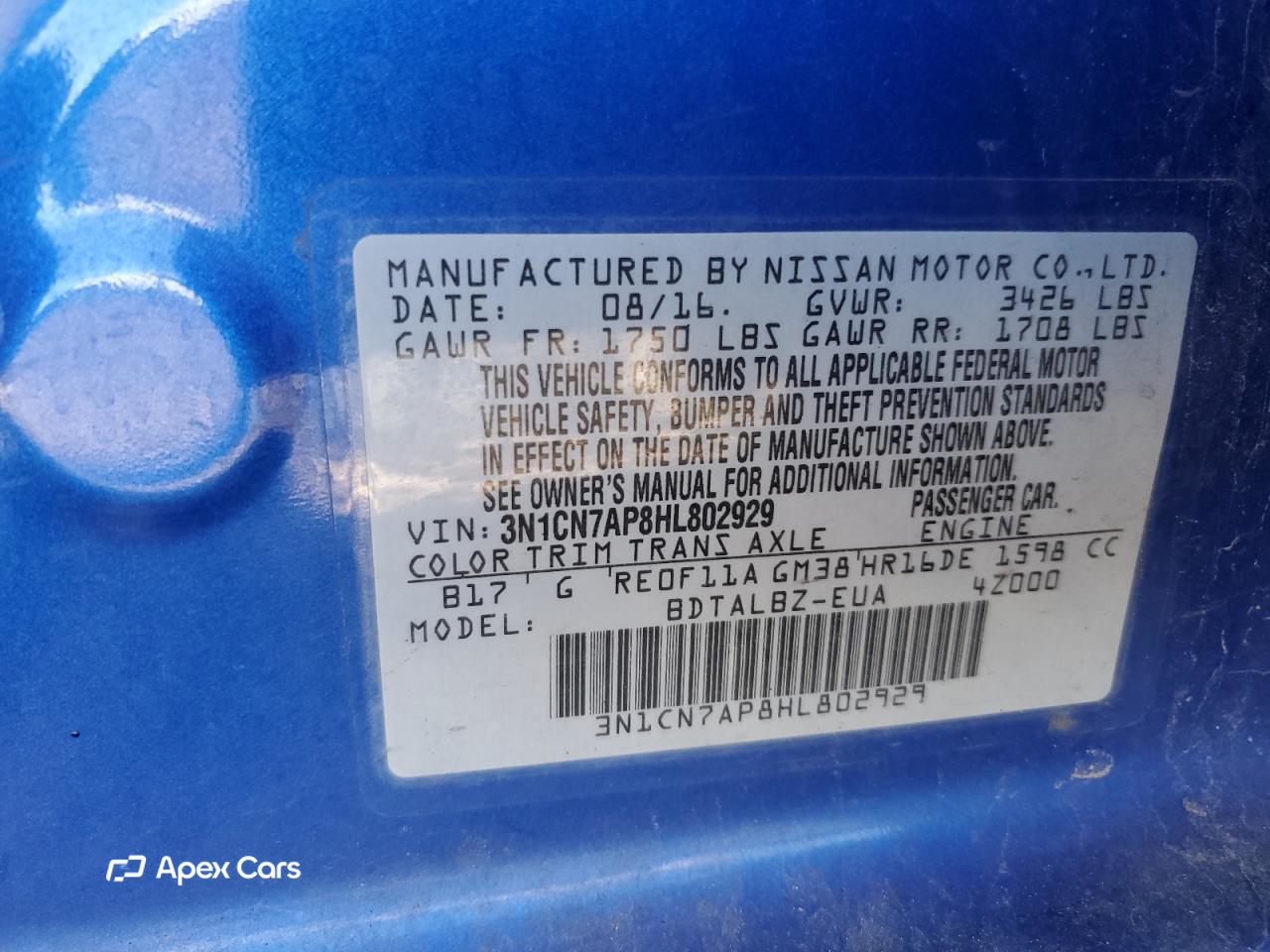 Nissan Versa 2017