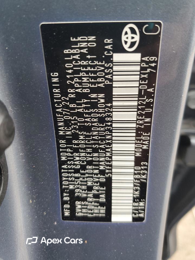 Toyota Corolla 2022