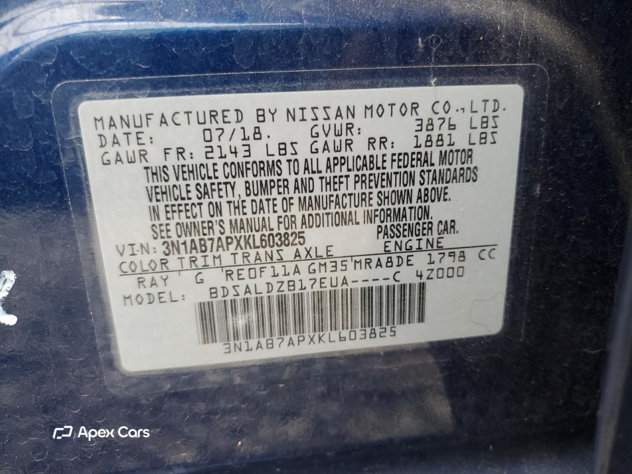 Nissan Sentra 2019