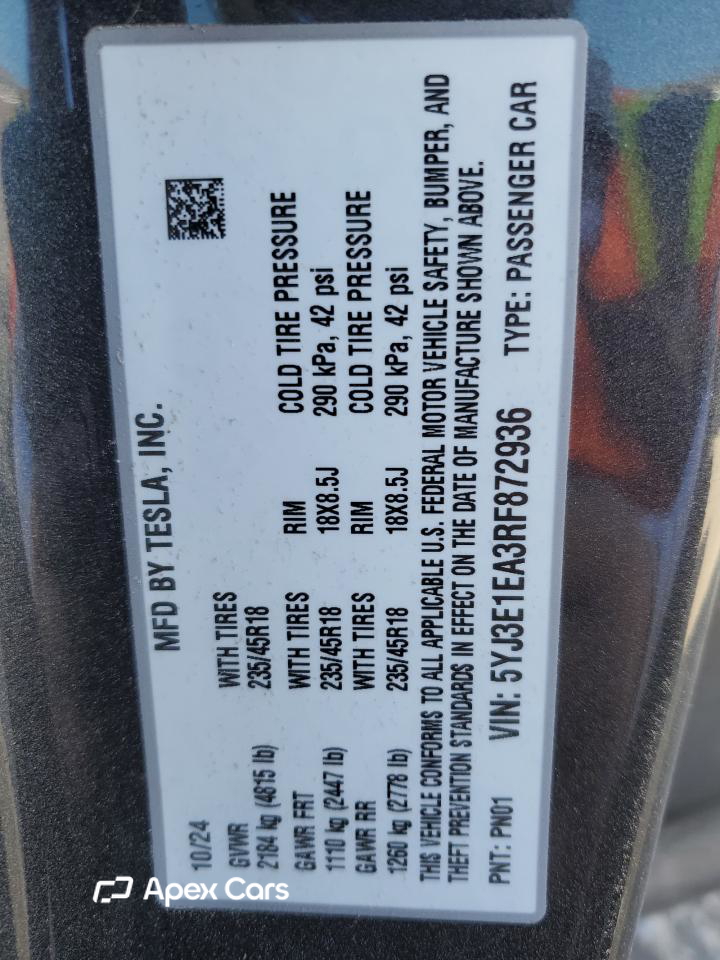 Tesla Model 3 2024