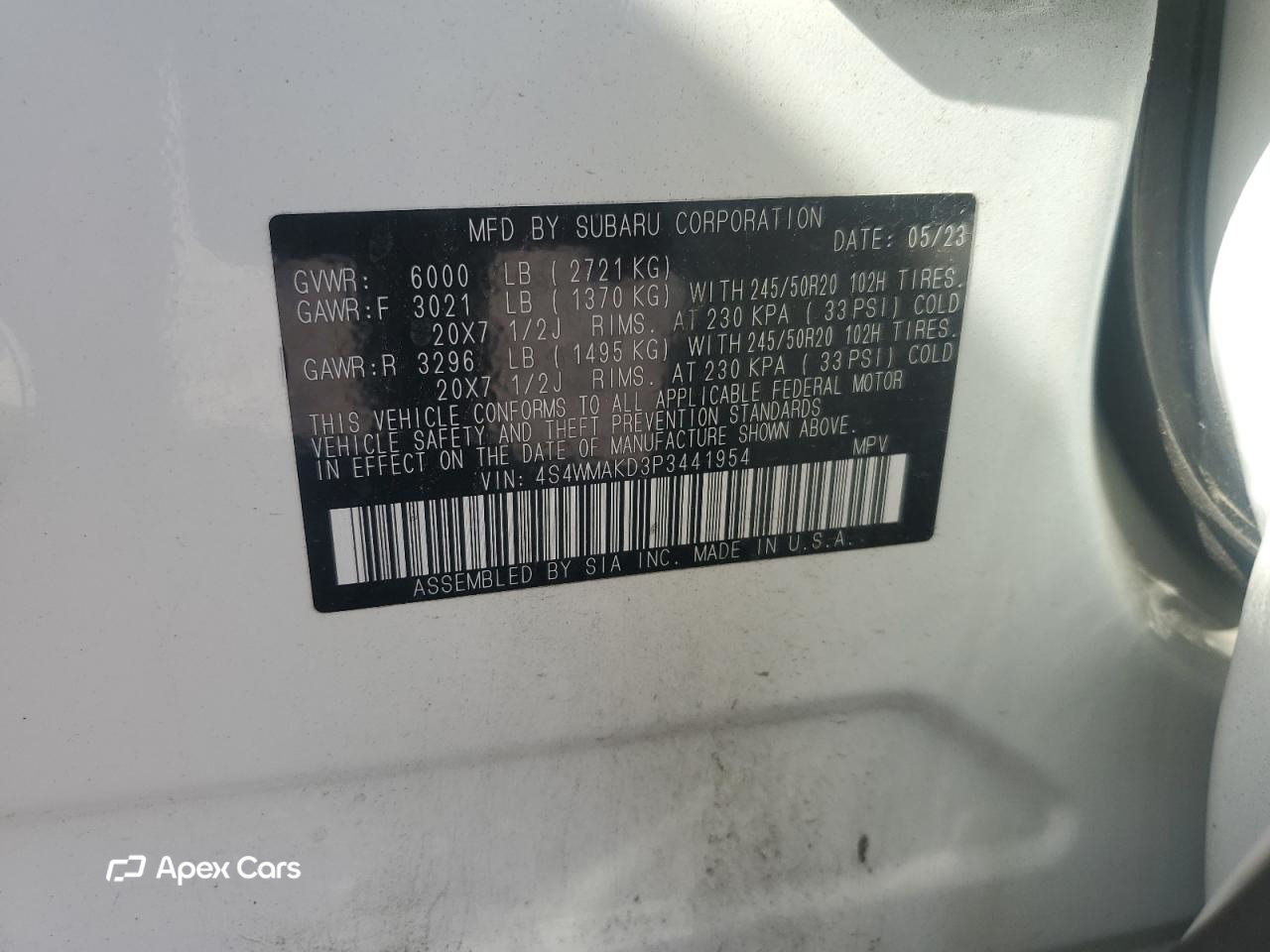 Subaru Ascent 2023