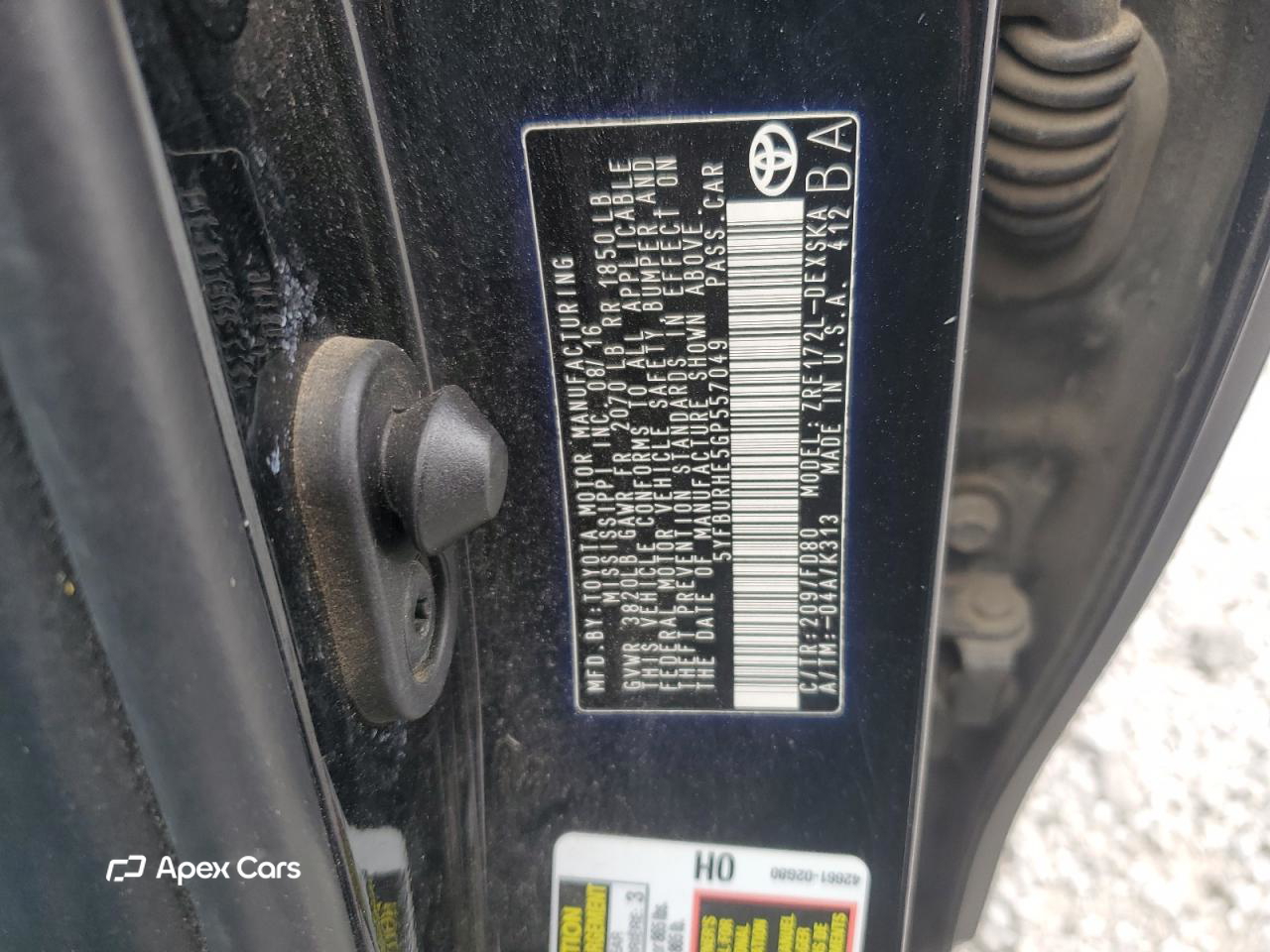Toyota Corolla 2016