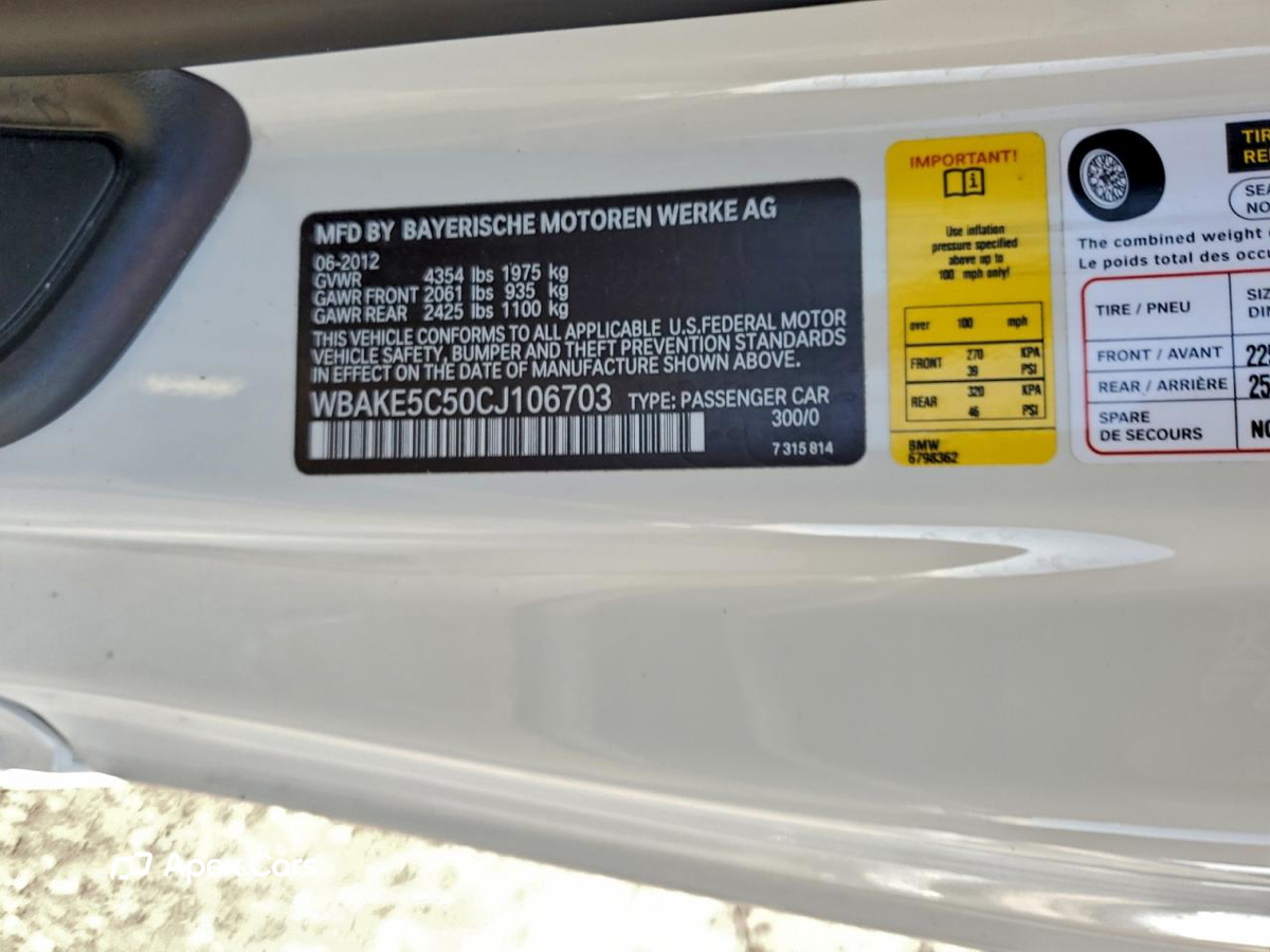 BMW Series 3 2012